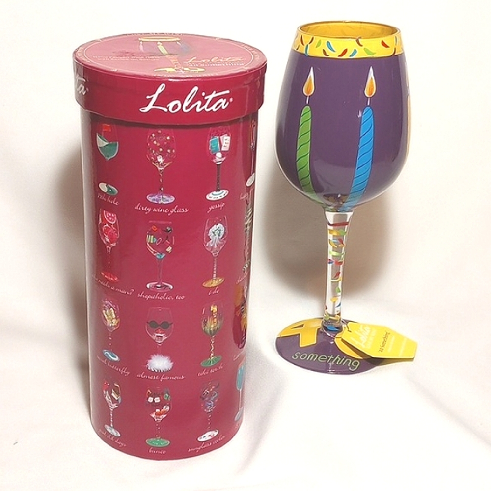 Lolita "40 Something" Wine Glass